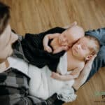 Zwillingsshooting mit Papa