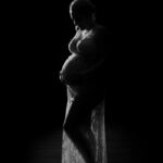 Silhouette einer Schwangeren