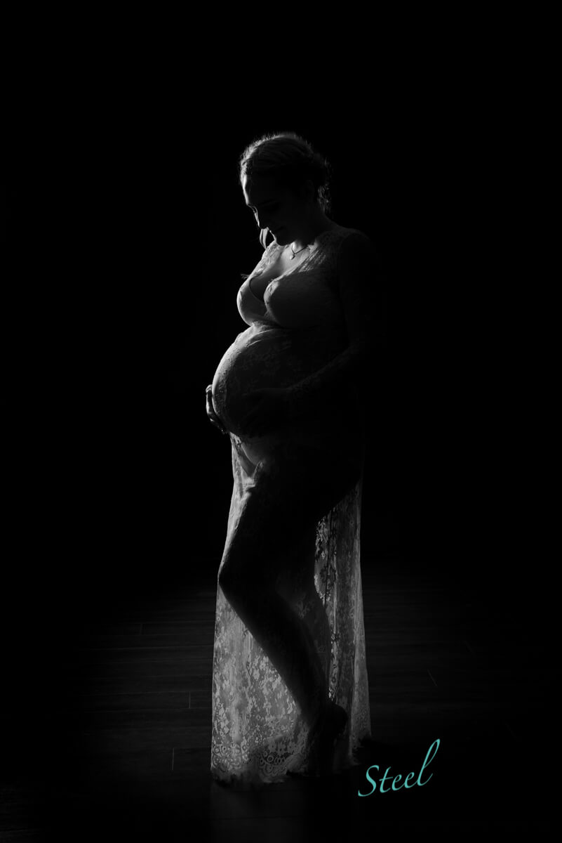 Silhouette einer Schwangeren